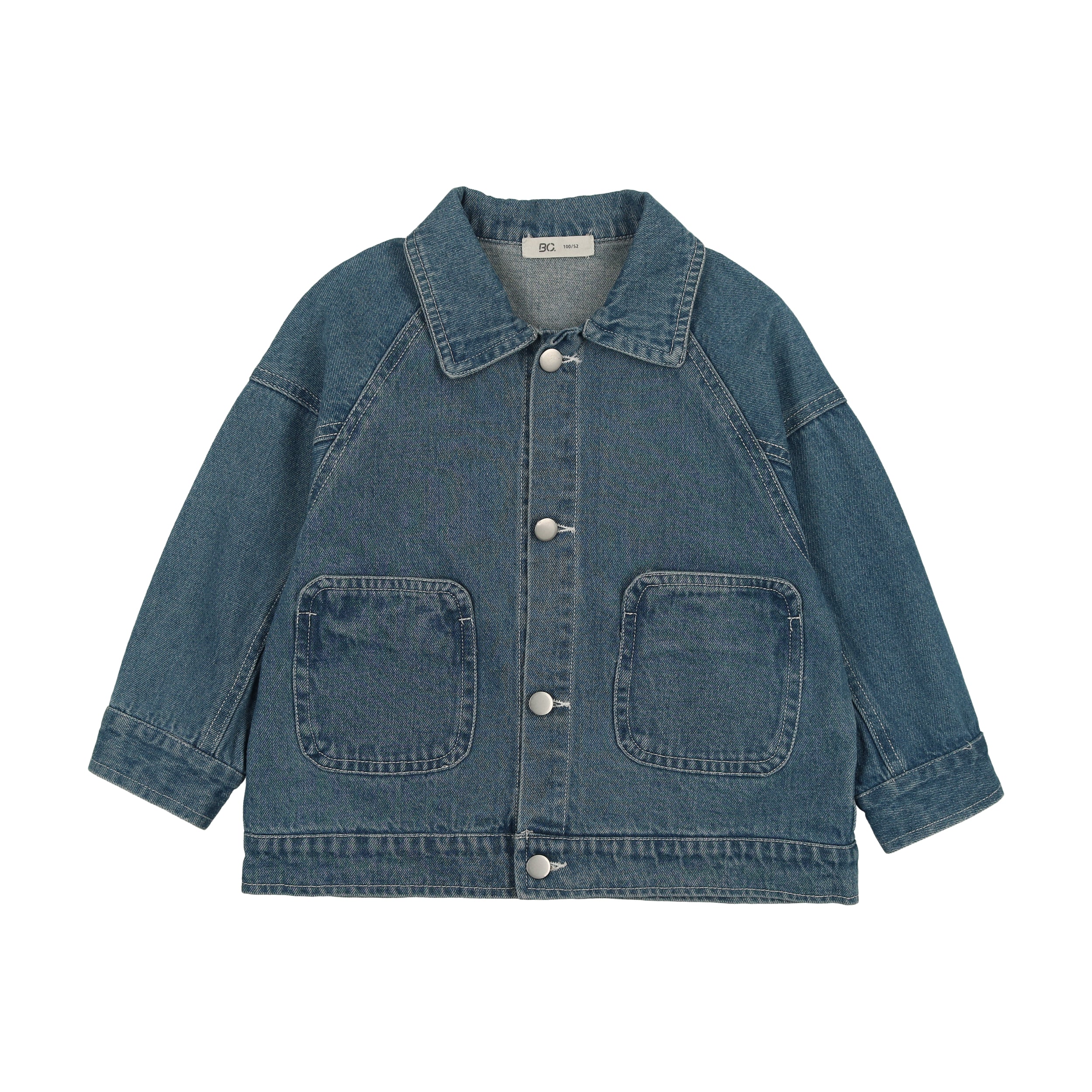 Boys Denim Embroidered Teddy Jacket